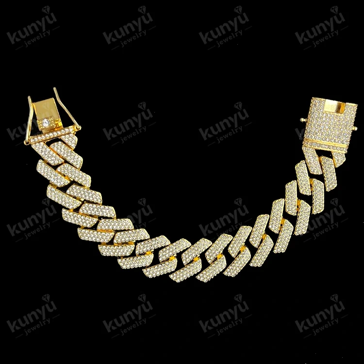 Pulsera de hip hop con eslabones cubanos Pulsera de hip hop con eslabones cubanos