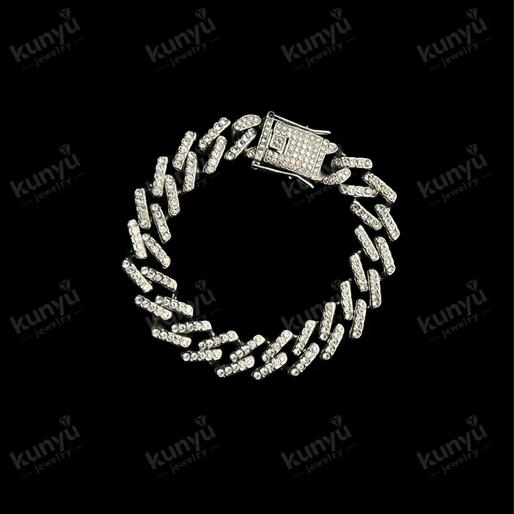 Pulsera de hip hop con eslabones cubanos