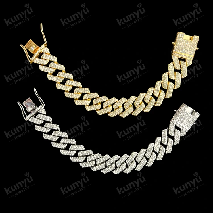 Pulsera de hip hop con eslabones cubanos