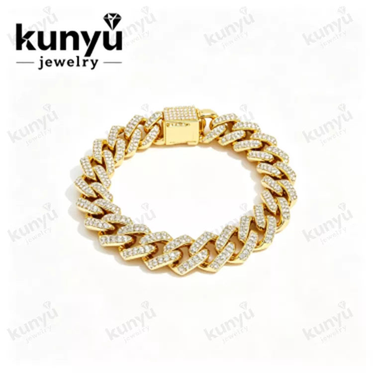 Pulsera de hip hop con eslabones cubanos Pulsera de hip hop con eslabones cubanos