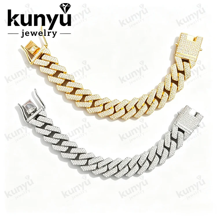 Pulsera de eslabones de cadena de hip hop