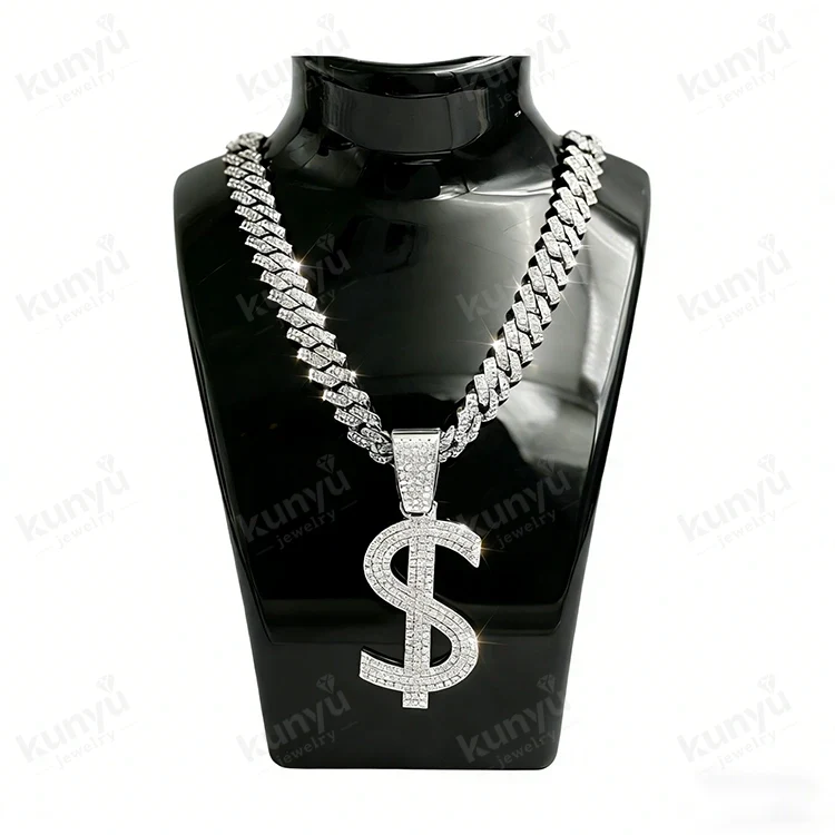 Collar con signo de dólar de hip hop