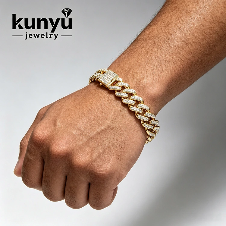 Pulsera de hip hop para hombre