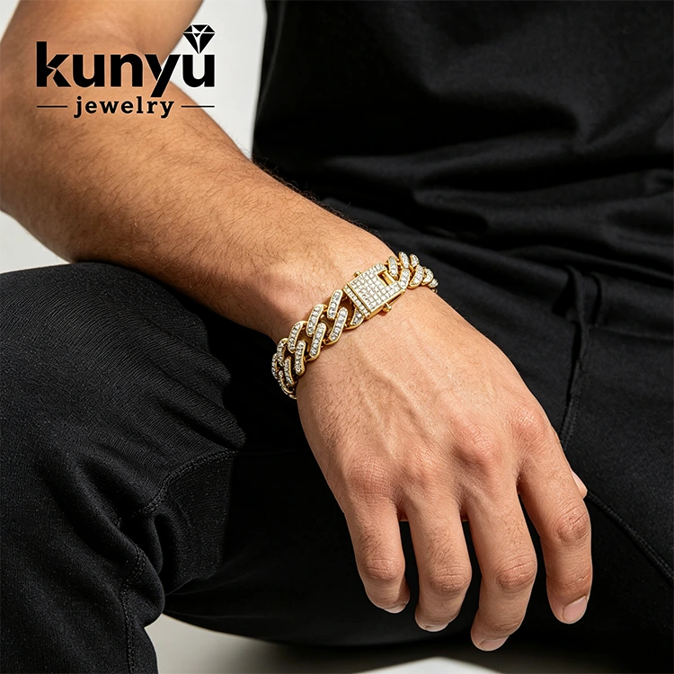Pulsera de hip hop para hombre