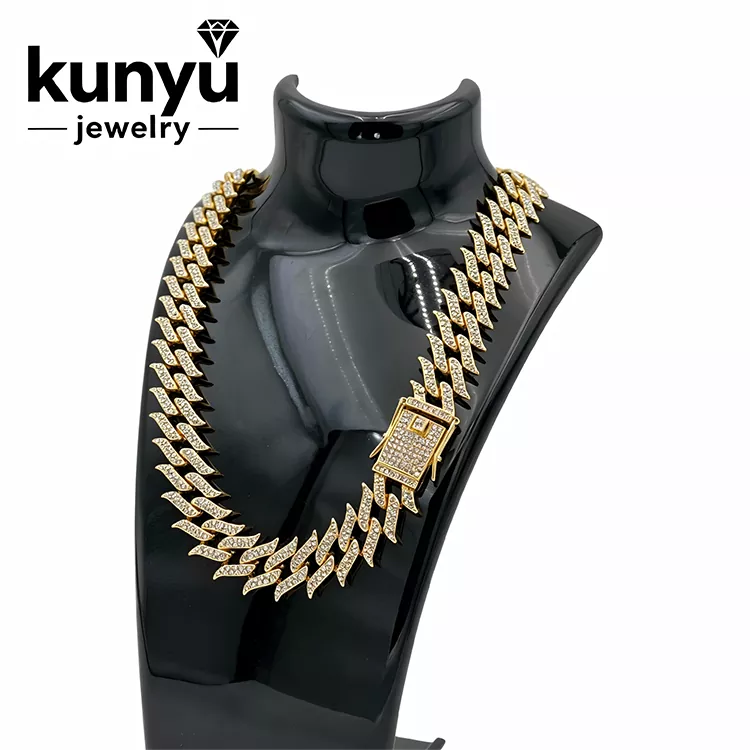 Collar de joyería de hip hop para hombre