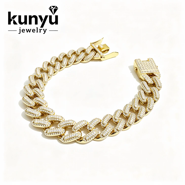 Pulsera de hip hop de gran tamaño