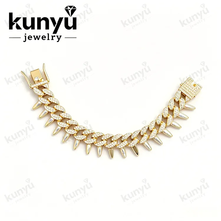 Pulsera de cadena cubana gruesa